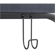 Pemberly Row Contemporary 48-Inch Gaming Desk in Gray Steel Metal