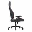 Pemberly Row Faux Leather Adjustable Gaming Chair in Black & Pink