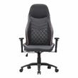 Pemberly Row Faux Leather Adjustable Gaming Chair in Black & Pink