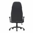 Pemberly Row Faux Leather Adjustable Gaming Chair in Black & White