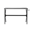 Pemberly Row Contemporary Black Metal Gaming Desk with Cup Holder