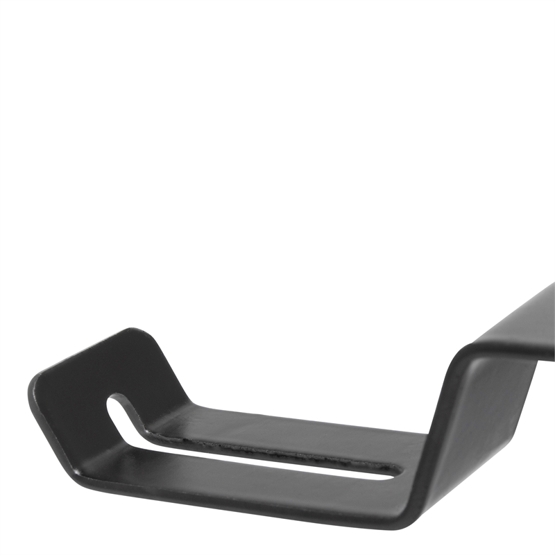 Pemberly Row Contemporary Black Metal Gaming Desk with Cup Holder