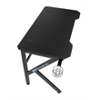 Pemberly Row Contemporary Black Metal Gaming Desk with Cup Holder