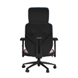 Pemberly Row Modern Gaming Chair with LED and Speaker in Khaki