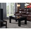 Pemberly Row Transitional Wood Foosball Gaming Table in Black