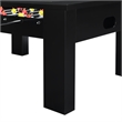 Pemberly Row Transitional Wood Foosball Gaming Table in Black