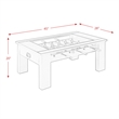 Pemberly Row Transitional Wood Foosball Gaming Table in Black