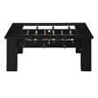Pemberly Row Transitional Wood Foosball Gaming Table in Black