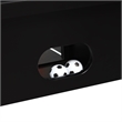 Pemberly Row Transitional Wood Foosball Gaming Table in Black