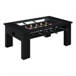 Pemberly Row Transitional Wood Foosball Gaming Table in Black