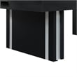 Pemberly Row Contemporary Wood Air Hockey Table in Black Finish