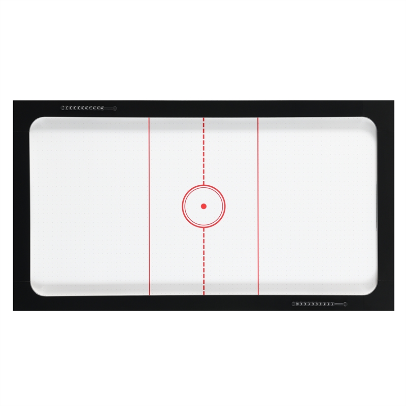 Pemberly Row Contemporary Wood Air Hockey Table in Black Finish