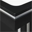 Pemberly Row Contemporary Wood Air Hockey Table in Black Finish