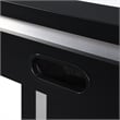 Pemberly Row Contemporary Wood Air Hockey Table in Black Finish