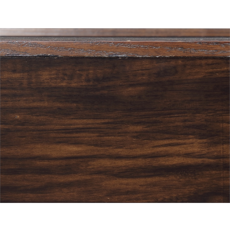 Pemberly Row Transitional Wood Shuffleboard Table in Brown Finish