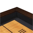 Pemberly Row Transitional Wood Shuffleboard Table in Brown Finish