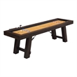 Pemberly Row Transitional Wood Shuffleboard Table in Brown Finish
