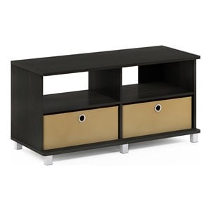 Pemberly Row Wood Entertainment Center for TV up to 43&quot in Espresso/Brown