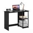 Pemberly Row Modern Living Computer Desk 40-inch in Americano/Black