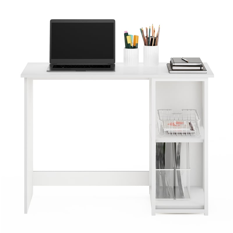 Pemberly Row Modern Living Computer Desk 40-inch in Solid White