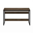 Pemberly Row Modern Enhanced Study Desk in 52-inch Columbia Walnut Finish