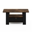 Pemberly Row Coffee Table with Bin Drawer in Amber Pine/Black