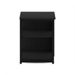 Pemberly Row Contemporary Living End Table in Americano/Black