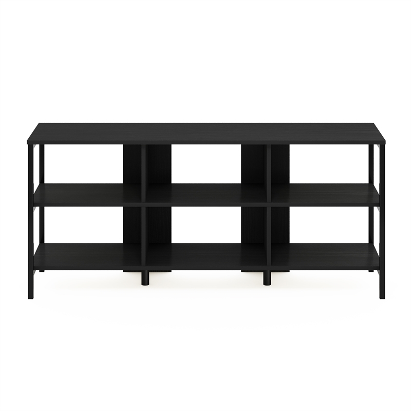 Pemberly Row Modern Living TV Stand for TVs up to 60-inch in Americano/Black