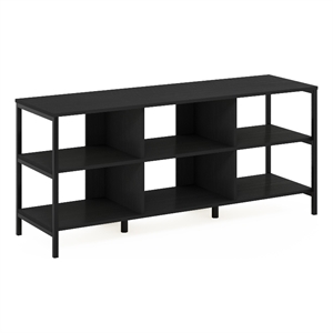 Pemberly Row Modern Living TV Stand for TVs up to 60-inch in Americano/Black