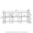 Pemberly Row Modern Living TV Stand for TVs up to 60-inch in Solid White