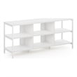 Pemberly Row Modern Living TV Stand for TVs up to 60-inch in Solid White