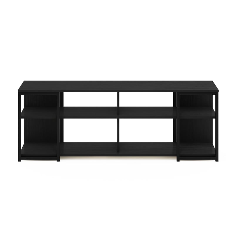 Pemberly Row Modern Living TV Stand for TVs up to 65-inch in Americano/Black