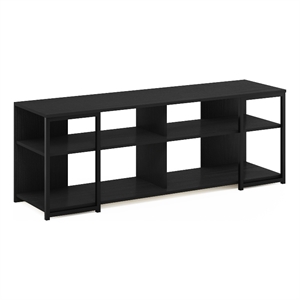 Pemberly Row Modern Living TV Stand for TVs up to 65-inch in Americano/Black