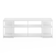 Pemberly Row Modern Living TV Stand for TVs up to 65-inch in Solid White