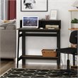 Pemberly Row Contemporary Wood A-frame Computer Desk in Columbia Walnut