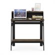 Pemberly Row Contemporary Wood A-frame Computer Desk in Columbia Walnut