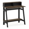 Pemberly Row Contemporary Wood A-frame Computer Desk in Columbia Walnut