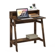 Pemberly Row Contemporary A-frame Computer Desk in Amber Pine