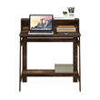 Pemberly Row Contemporary A-frame Computer Desk in Amber Pine