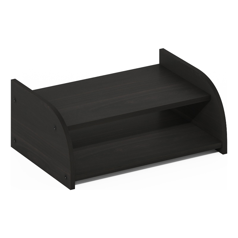 Pemberly Row Contemporary 2-Tier Desk Top Organizer in Espresso