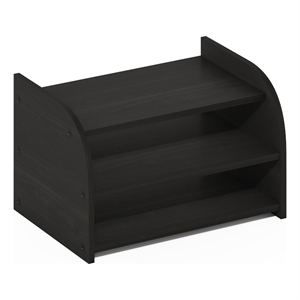 Pemberly Row Contemporary 3-Tier Desk Top Organizer in Espresso