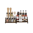 Pemberly Row 3-Tier Nestable Spice Rack Organizer in Set of 2 Amber Pine