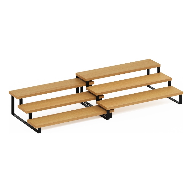 Pemberly Row 3-Tier Nestable Spice Rack Organizer in Set of 2 Beech