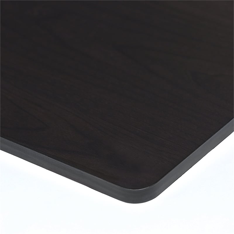 Pemberly Row Wood End Table with Storage Shelf in Espresso (Set of 2)