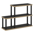 Pemberly Row Turn-N-Tube 3-Tier Ladder Decorative Display Americano/Black