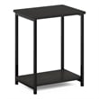 Pemberly Row Industrial Metal Frame End Table in 1-Pack in Espresso