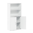 Pemberly Row Storage Bookcase in Bookshelf in Multipurpose Shelf in White