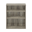 Pemberly Row Contemporary 3-Tier Display Bookcase in French Oak