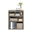 Pemberly Row Contemporary 3-Tier Display Bookcase in French Oak
