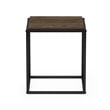 Pemberly Row Engineered Wood 1-Tier Stackable Shelf in Columbia Walnut